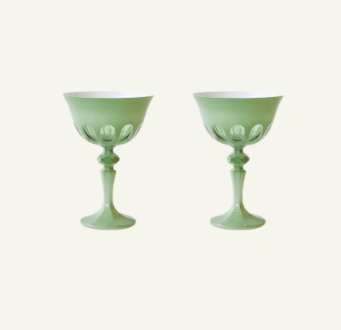Rialto Glass Coupe: Creme - Thumbnail 5
