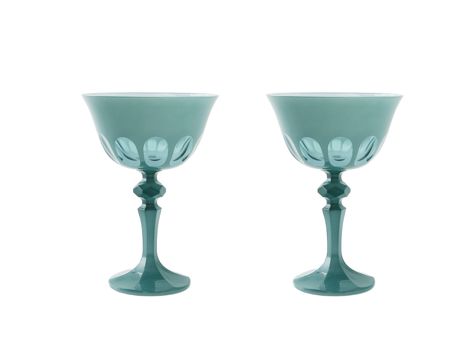 Rialto Glass Coupe: Creme