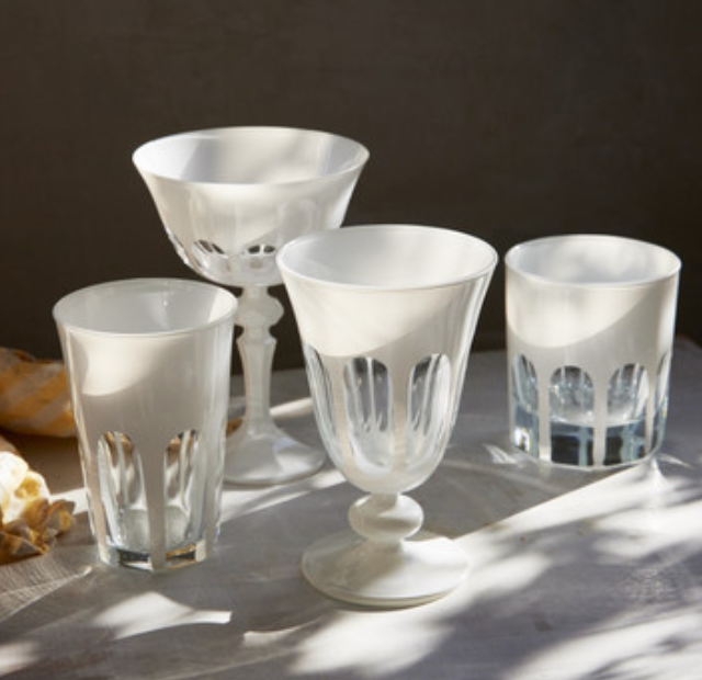 Rialto Glass Coupe: Creme - Thumbnail 4